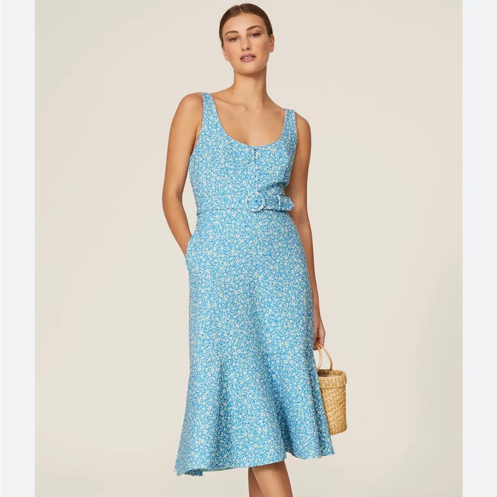 Floral Sky Blue Dress